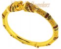 Click here to View - 22Kt Gold Three tone Bangle ( Kada) 