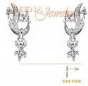 Genuine Diamond Earrings - Click here to buy online - 1,012 only..