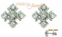 18Kt Gold White Gold Genuine Diamond Earrings - Click here to buy online - 912 only..