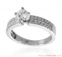 Diamond Solitaire 18K Ring - Click here to buy online - 4,604 only..