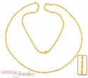 Click here to View - 22Kt Gold Long Chain (24 inch) 