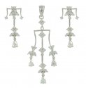 Fancy White Gold Pendant Set