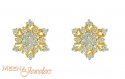Gold Earrings with Signity - Click here to buy online - 247 only..