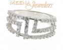 18 Kt White Gold Signity Ladies Ring - Click here to buy online - 231 only..