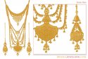Gold Rani Haar (Indian Bridal Necklace Set) - Click here to buy online - 5,150 only..