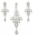 Designer White Gold Pendant Set