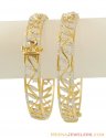 Click here to View - 18K Diamond Bangles(2 pcs) 