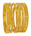 22Kt Gold Bangles (Set of 6) - Click here to buy online - 2,936 only..