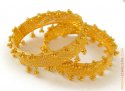 Gold Kadas with Ghoogri - Click here to buy online - 2,953 only..