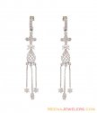 White Gold Fancy Earrings 18K  - Click here to buy online - 1,171 only..