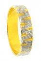 18Kt Gold Wedding band 2 Tone - Click here to buy online - 142 only..