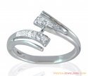 18K Fancy White Gold Diamond Ring - Click here to buy online - 624 only..