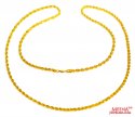 22 Kt Hollow Rope Chain (26 Inches) - Click here to buy online - 767 only..