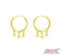 22K Gold Hoop Earrings For Girls - Click here to buy online - 332 only..