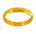22k Yellow Gold Plain Band  - Click here to buy online - 407 only..