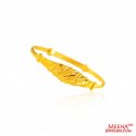 22k Gold Fancy Baby Bangle 1pc - Click here to buy online - 684 only..