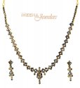 Sapphire Necklace Set  - Click here to buy online - 1,453 only..