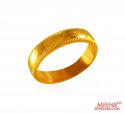 22 Karat Gold Wedding Band - Click here to buy online - 875 only..