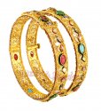 Click here to View - 22Kt Gold Antique Bangles 