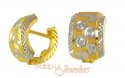Two Tone Clip On Earrings - Click here to buy online - 145 only..