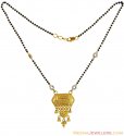22K Gold Fancy Filigree MangalSutra - Click here to buy online - 668 only..