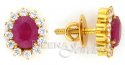 22 Kt Gold Precious Stone Earrings - Click here to buy online - 253 only..