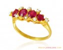 22K Gold Ring with Precious Stones - Click here to buy online - 490 only..