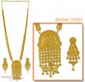 Bridal Gold Necklace Set - Click here to buy online - 2,293 only..
