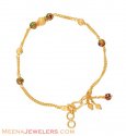 Enamel paint gold bracelet - Click here to buy online - 302 only..