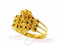 Gold Enamel Paint Ring - Click here to buy online - 123 only..