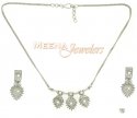 22Kt White Gold Necklace Set - Click here to buy online - 847 only..