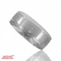 18 Karat White Gold Mens Band - Click here to buy online - 1,016 only..