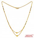 22Kt Gold Layered Mangalsutra - Click here to buy online - 1,163 only..