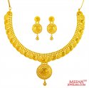 22K Gold Necklace Set - Click here to buy online - 4,688 only..