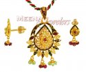 22K Fancy Pendant Set - Click here to buy online - 538 only..