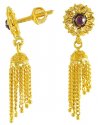 Gold Earrings with Hangings - Click here to buy online - 287 only..