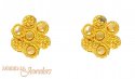22K Gold Earrings with Filigree  - Click here to buy online - 86 only..