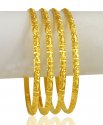 22kt Gold Machine Bangles (2 Pcs) - Click here to buy online - 2,902 only..