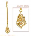 22K Gold Tikka with pearls - Click here to buy online - 436 only..