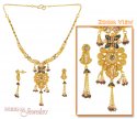 Antique 22K Gold Necklace Set - Click here to buy online - 1,305 only..