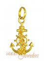 Gold Anchor Pendant - Click here to buy online - 83 only..