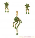 Click here to View - Precious Emerald pendant and earring set 
