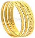 22 Kt Gold Bangles - Click here to buy online - 1,983 only..