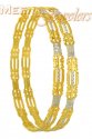 22Kt Gold Rhodium Finish Bangles - Click here to buy online - 1,073 only..
