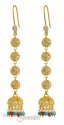 Click here to View - Gold Long Fancy Earrings 
