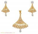 22Kt  Gold  Signity pendant set - Click here to buy online - 879 only..