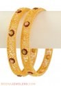 22Kt Gold Bangles - Click here to buy online - 1,749 only..