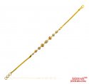 22Kt Gold TwoTone Bracelet  - Click here to buy online - 735 only..