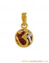 Click here to View - 22K Om pendant with Rudraksh 