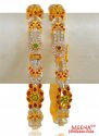 22K Fancy Stones Kadas (2PC) - Click here to buy online - 4,323 only..